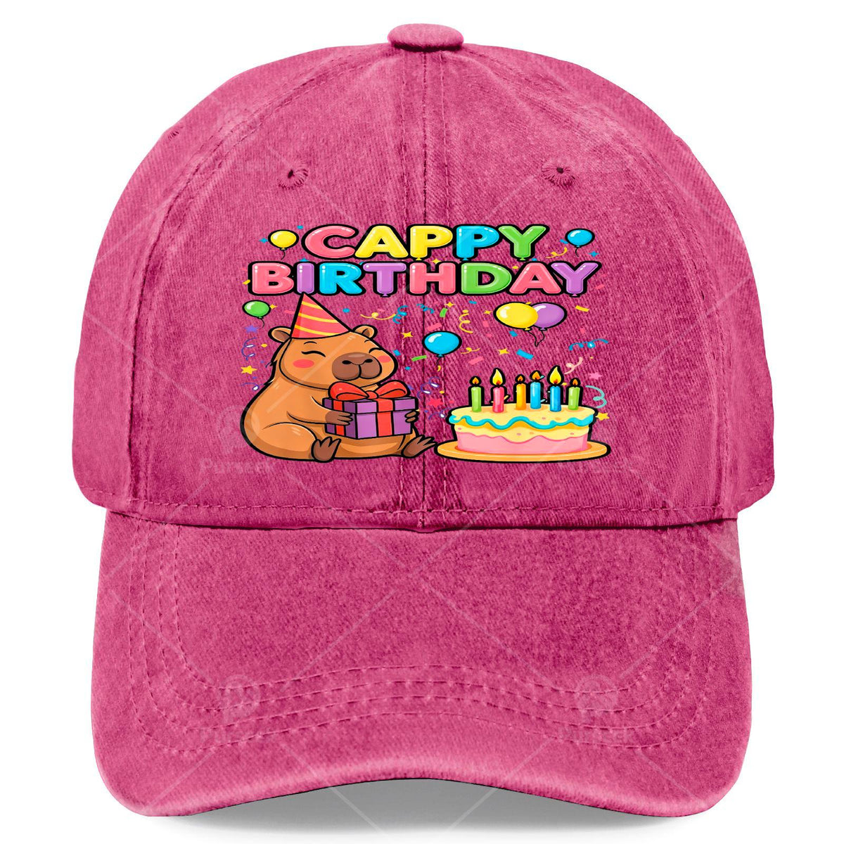 Capybarass Loverses Cappy Birthday Girl Boys Happy Birthday Partys Baseball Hat