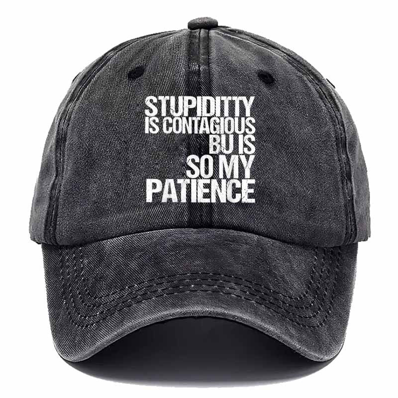 A Trendy Baseball Cap with White Letters on a Dark Background, Perfect for Street Style And Personal Expression