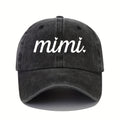 Mimi Printed Casual Baseball Cap Vintage Wash Old Adjustable Daddy Hat Lightweight Fashion Unisex Sun Hat