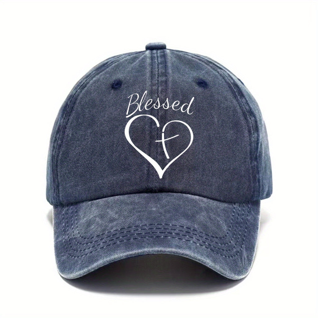 Baseball Cap Printed Washed Distressed Dad Hat Lightweight Solid Color Adjustable Sun Hat for Men And Women