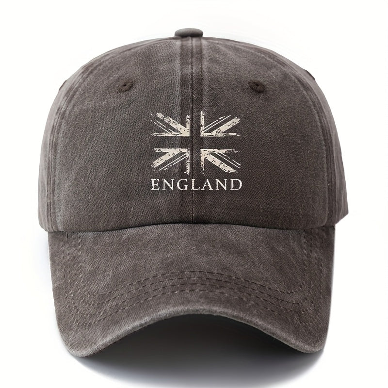 A Versatile British Flag Baseball Cap for Both Men And Women, a Classic Vintage Washed Outdoor Lightweight Curved Brim Hat, a Trucker Hat, Suitable for Outdoor Vacations, Camping, And Other Leisure Occasions