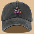 1pc Leopard Print Wide Brim Baseball Cap, Pink Brim with "Let'S Go GIRLS" Neon Style Letters, Adorned with Sofia, Aurora, Maya Names. Fashionable And Individual Sun Hat, Adjustable Size. Bestie Outing Hat, Sister Gathering Hat