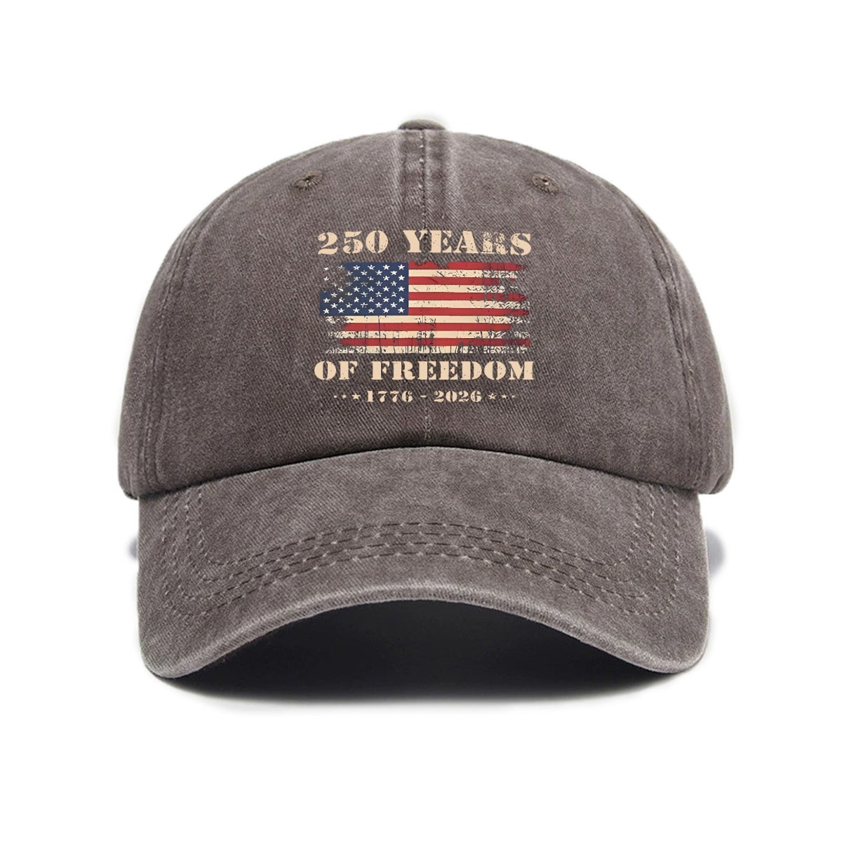 Distressed Print Baseball Cap, Unisex Autumn Winter Casual Sports Snapback Hat