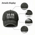 30-06 Because Roses Aren'T Effective at 700 Meters Made of Suitable Material for 2026 New Vintage Duckbill Cap Washed Baseball Cap Men'S Printed Outdoor Fashion Hat Unisex