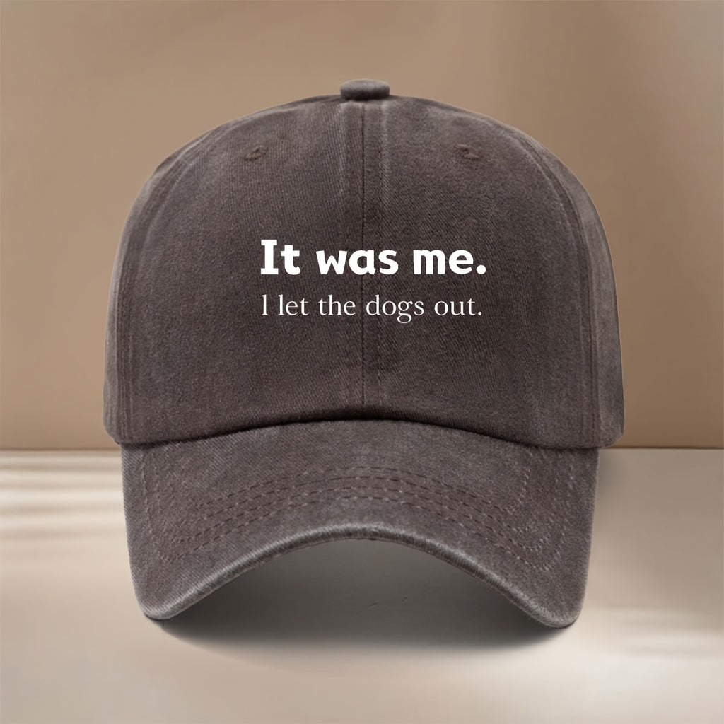 This Is a "IT Was Me." Printed Baseball Cap with a Relaxed, Adjustable Fit. It's a Unisex Hip-hop Hat, a Comfortable and Simple Snapback Cap Suitable for Outdoor Sports, Dinners, and Camping. It's a Lightweight,  Curved-brim Hat That Pairs Well