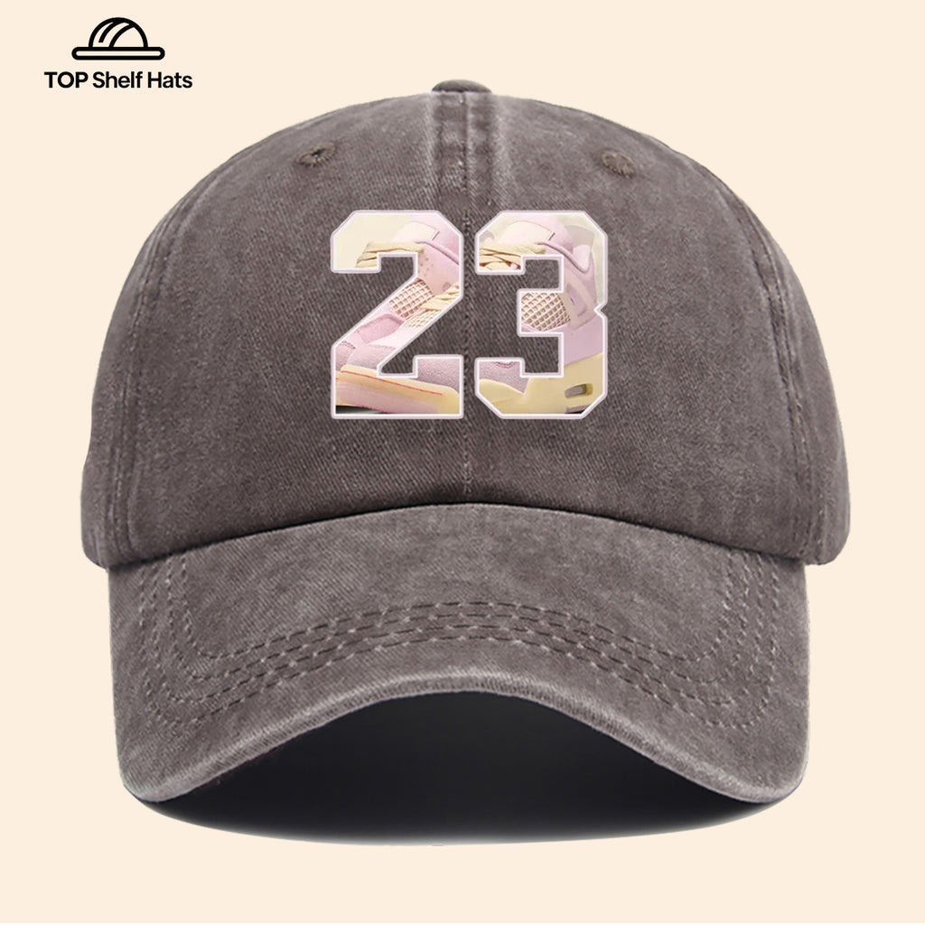 1pc Sports Element Digital "23" Design Printed Baseball Cap, Trendy Street Style Dad Hat, Fashionable Individual All-Match Baseball Cap, Adjustable Size, Hipster Trendy Hat, Street Skate Cap, Suitable for Daily Outings, Trendy Gatherings