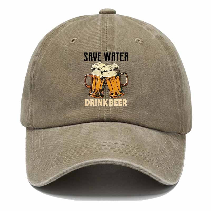 Retro Baseball Cap with Playful Beer Design, Perfect for Outdoor Adventures, Ideal Father's Day Gift