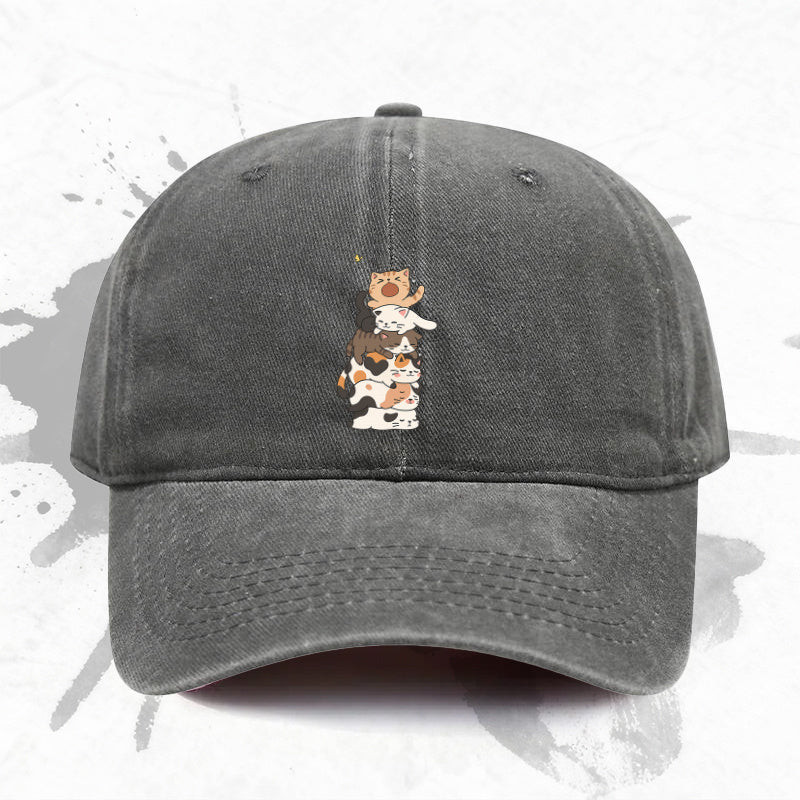 1P 1pc, Adjustable Baseball Cap with "Cute Cat" Design, Lightweight Printed Women's Hat, "Cat Pattern" Men's Trendy Cap, an Ideal Gift for Weddings, Parties, and Birthdays.