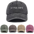 Distressed Printed Baseball Cap Adult Hot Selling Trendy Printed Vintage Distressed All-Match Men Women Water Wash Baseball Cap Outdoor Sunshade Cap