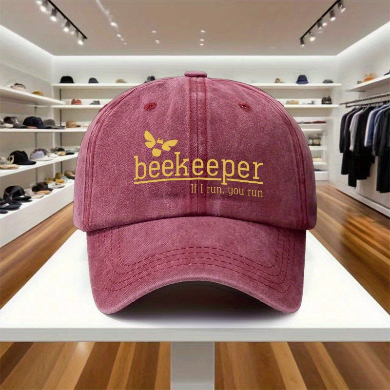 Adjustable Baseball Cap for Beekeepers, Featuring a Lightweight Printed Design Suitable for Women, Perfect for Outdoor Sports And Sun Protection for Men, Making It an Excellent Gift for Celebrations And Birthdays