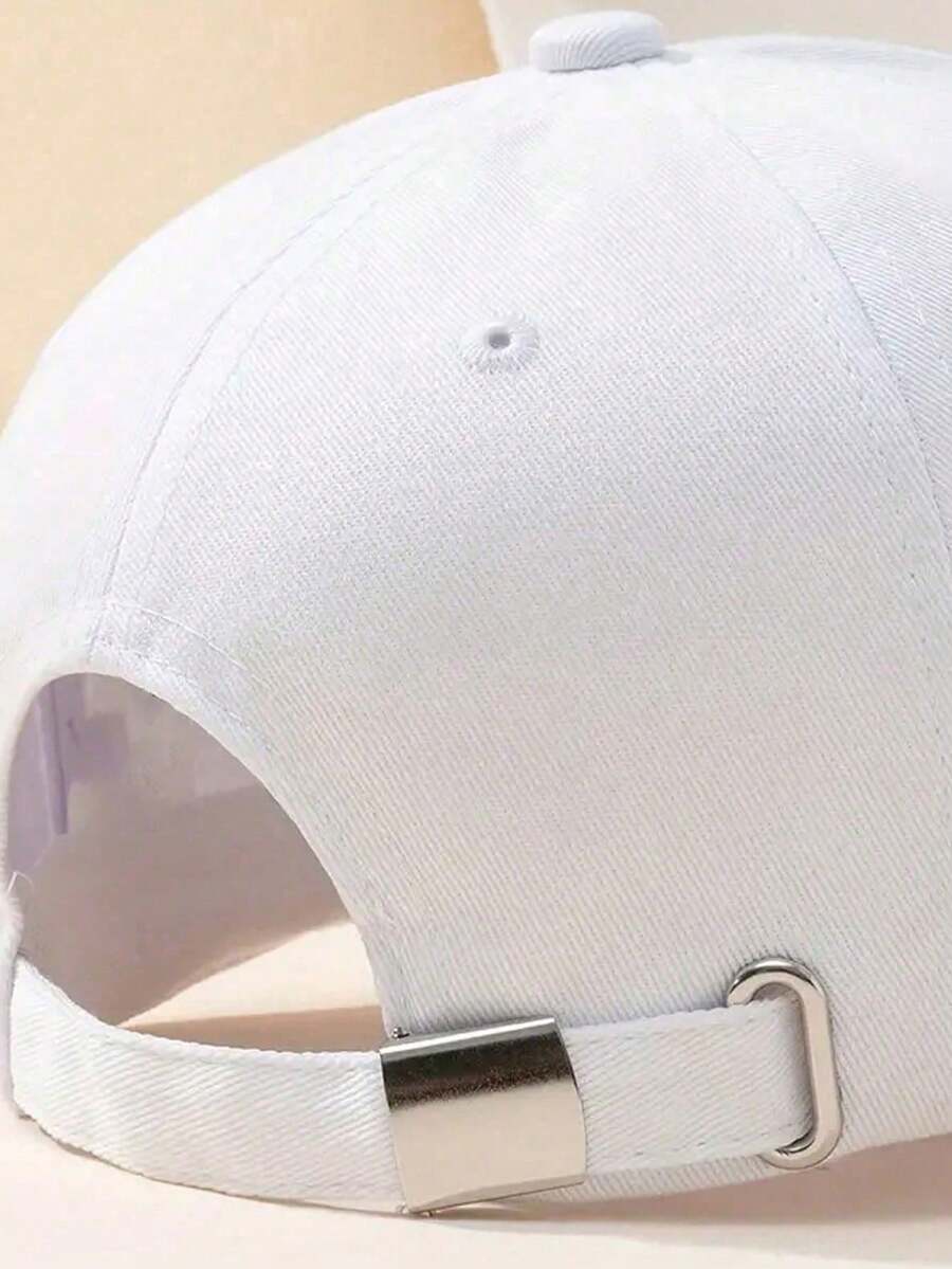 1 Stück khakifarbene Baseballkappe mit doppeltem Herz Stickerei, Unisex Sonnenhut Outdoor Essentiell Halloween