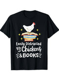 Men's Print Cotton Short-sleeve Pullover T-shirt