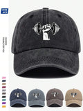 Sportkappe mit Stärke-Aufdruck, retro Unifarben, verstellbare Baseball Mütze für Damen und Herren, Sonnenschutz Kappe für Outdoor Aktivitäten wie Laufen, Fitness, Wandern, Skateboarden, Curved Brim Dad Hut, Paar Geburtstag Feiertags Geschenk