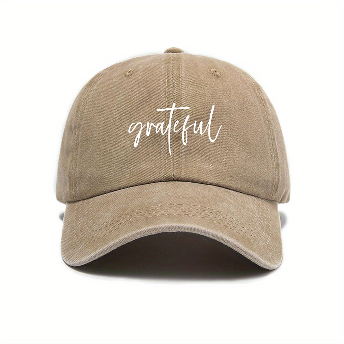 Fashionable Versatile Women'S Baseball Cap with Thanksgiving Cursive Print Design, Sunshade, Breathable, Comfortable, Casual Outdoor Hat, Adjustable Size, Easy to Match Various Styles, Trendy Essential Item