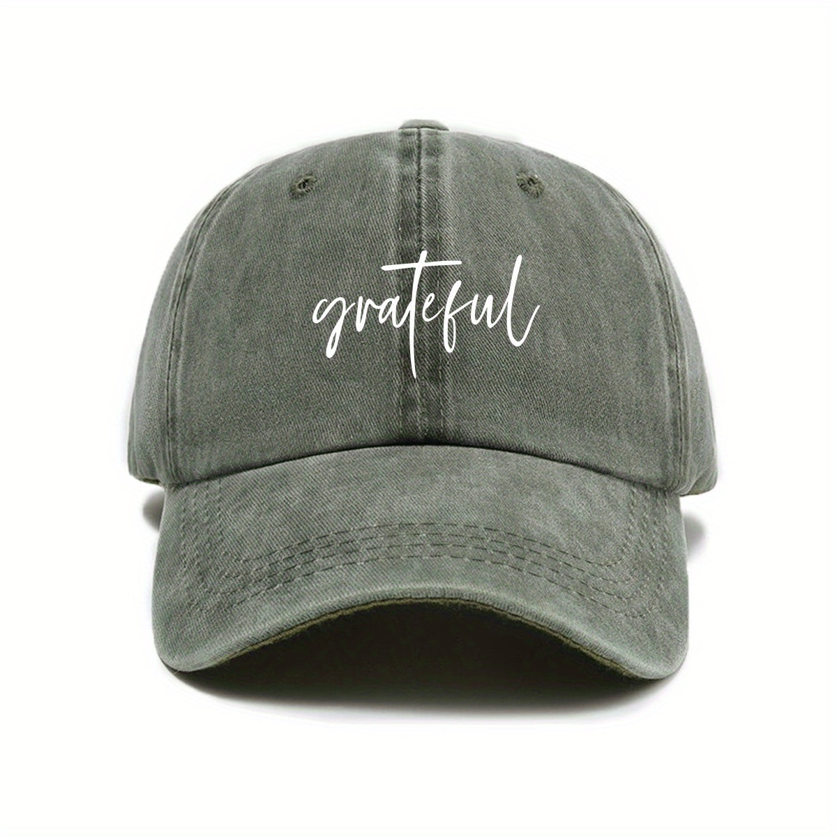 Fashionable Versatile Women'S Baseball Cap with Thanksgiving Cursive Print Design, Sunshade, Breathable, Comfortable, Casual Outdoor Hat, Adjustable Size, Easy to Match Various Styles, Trendy Essential Item