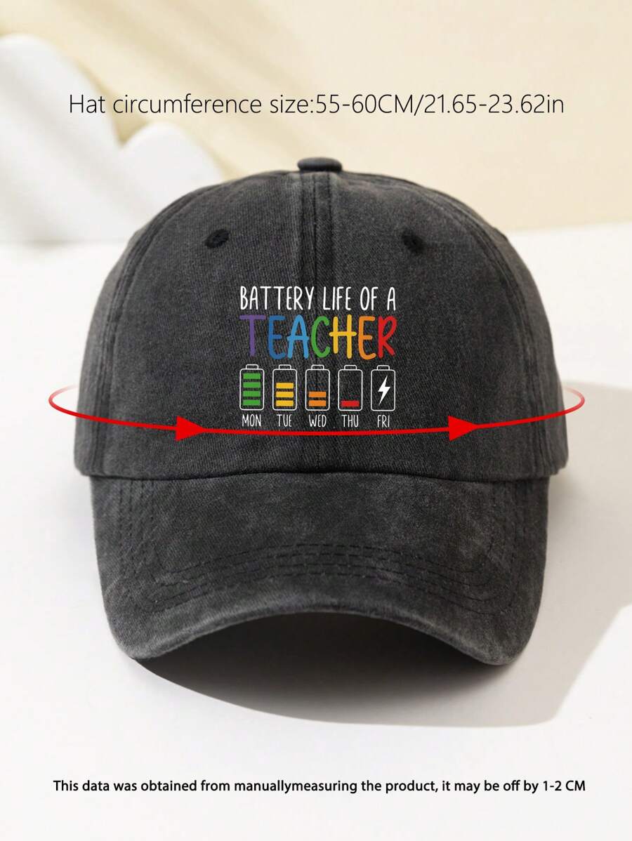 1 Stück Damen "LEHRER" Baseballcap mit weichem Schirm, verstellbar, modischer, atmungsaktiver Sonnenhut für Outdoor Sport, Camping, Reisen, Geschenk