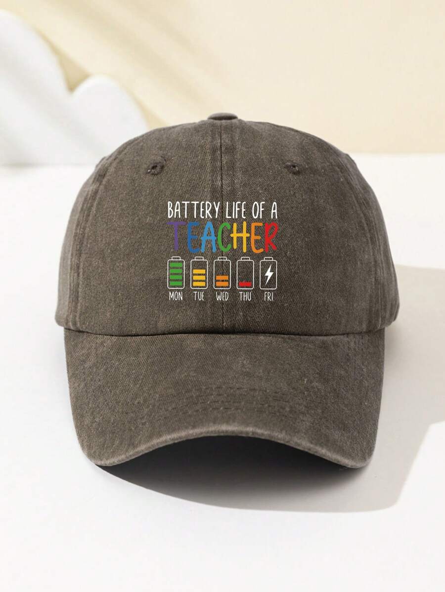 1 Stück Damen "LEHRER" Baseballcap mit weichem Schirm, verstellbar, modischer, atmungsaktiver Sonnenhut für Outdoor Sport, Camping, Reisen, Geschenk