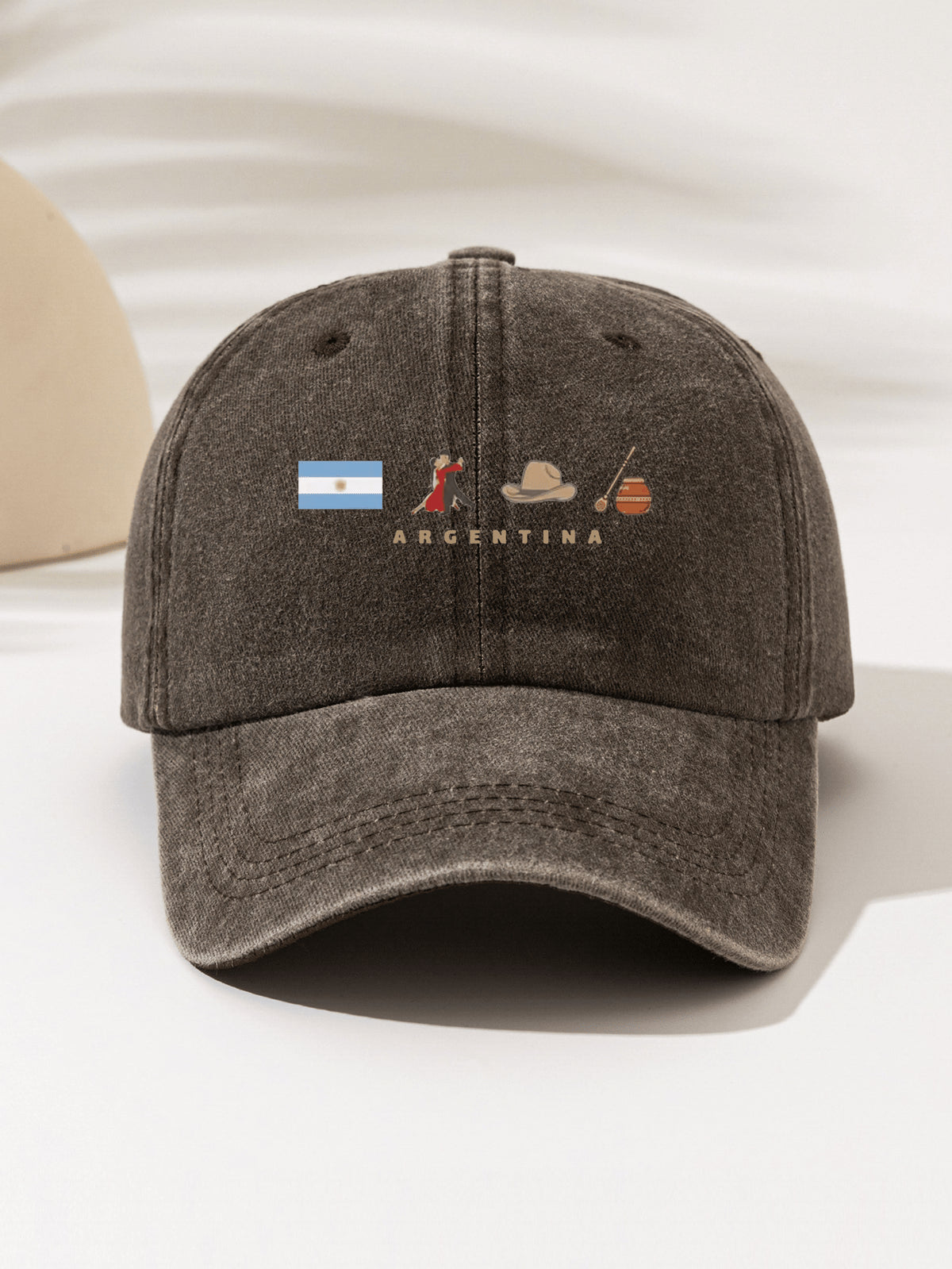 1 Stück modisches, vielseitiges T-Shirt mit Grafik "ARGENTINIEN Nationalflagge, Tanzkappe, Honigtopf", unisex, stilvoller Essentialartikel für alle Jahreszeiten, tolles Geschenk für Familie und Freunde, geeignet für Outdoor-Aktivitäten