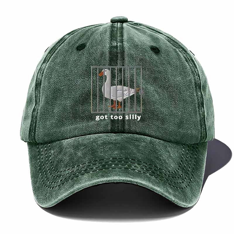 Funny Goose Cage Print Baseball Cap - Realistic Goose, Casual & Hat for Back-to, Graduation Parties - Hand Washable (Bird Escape Pattern) - Daily Wear Accessory