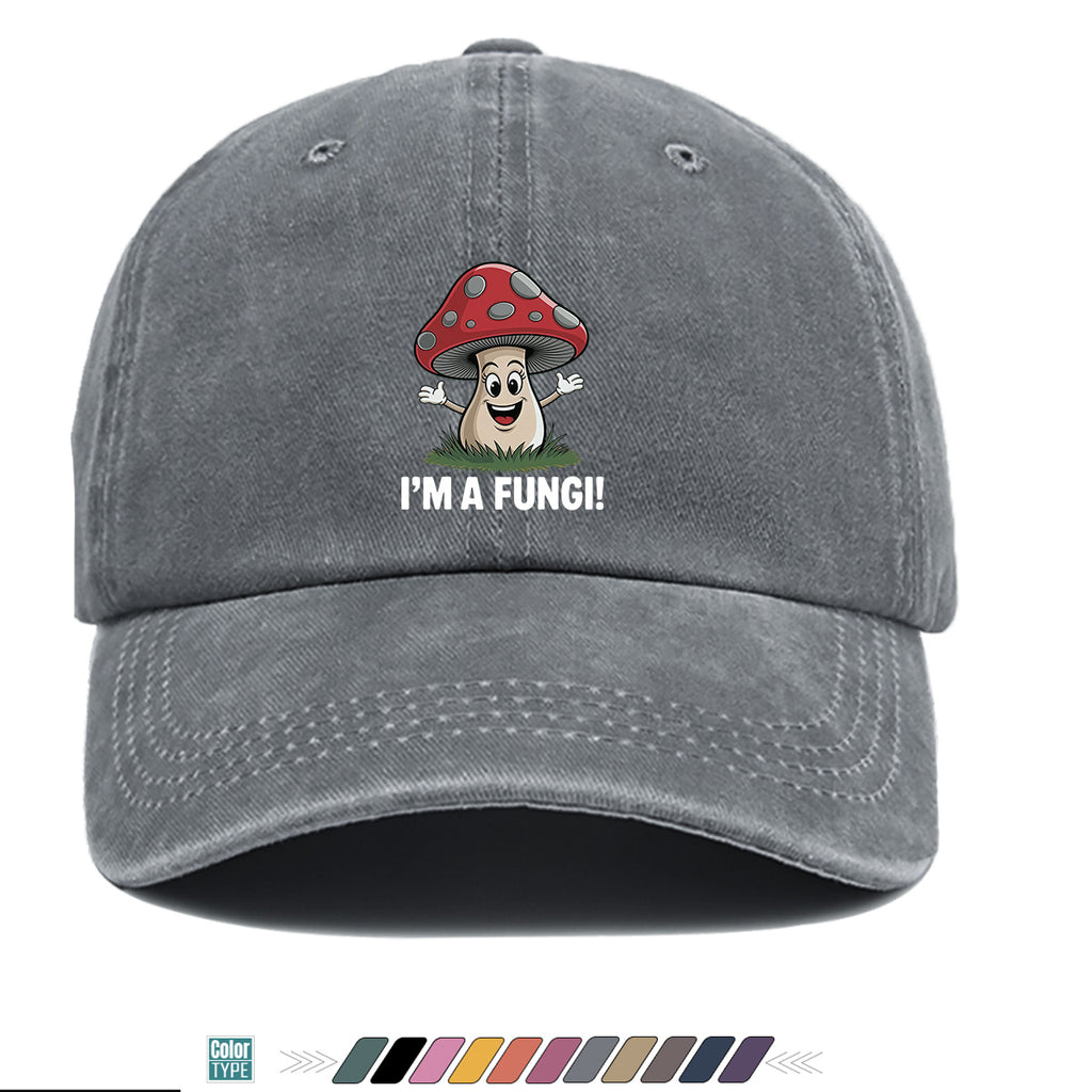 1pc Cartoon Mushroom Joyful Face Print Baseball Cap, Cute Red Mushroom with Gray Dots Hat, Comfortable and Breathable Sun Hat, Stylish, Fun, and Unique, Unisex Adjustable Baseball Cap, Casual Hat, Couple's Outing Hat, Suitable for Daily Shopping