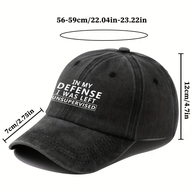 Vintage Washable Lettering Trucker Hat - Adjustable Cap with - Letters, Outdoor Casual Suitable for, Camping, Parties & Daily Wear - Hand Washable Textile Cap (No Dry)