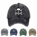 Industrial-Style Skull Baseball Cap Featuring A Skull Wrench Design Tough Guy Aesthetic, Outdoor Adventure, Motorcycle Repair