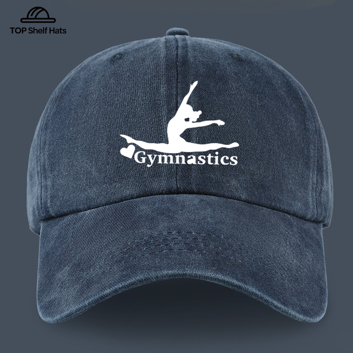 1pc "Gymnastics" Printed Baseball Cap with Gymnastics Pattern Design, Lightweight, Comfortable, and Breathable. Adjustable Size, Perfect Valentine's Day Gift for Partners. Casual Wear Accessory for Men and Women, Ideal for Outdoor Activities. Sun Hat