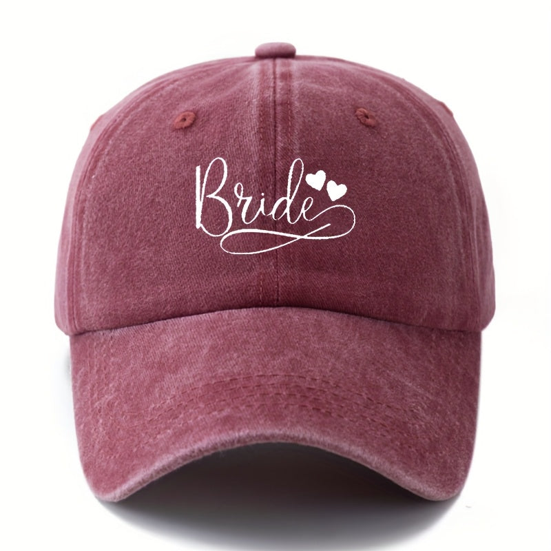MAKEFGE Stylish Trucker Hat Suitable for Men & Women - Lightweight Polyester Bride & Groom Bride Graphic Cap, Casual Outdoor Wedding Party Hat, Versatile for Daily Wear & Special Events (Hand Washable)
