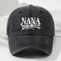 Unisex Trendy NANA Embroidered Baseball Cap Retro Versatile Casual Hat Breathable Comfortable Adjustable Sun Hat Outdoor Sports Fishing Hat Lightweight Easy to Wash