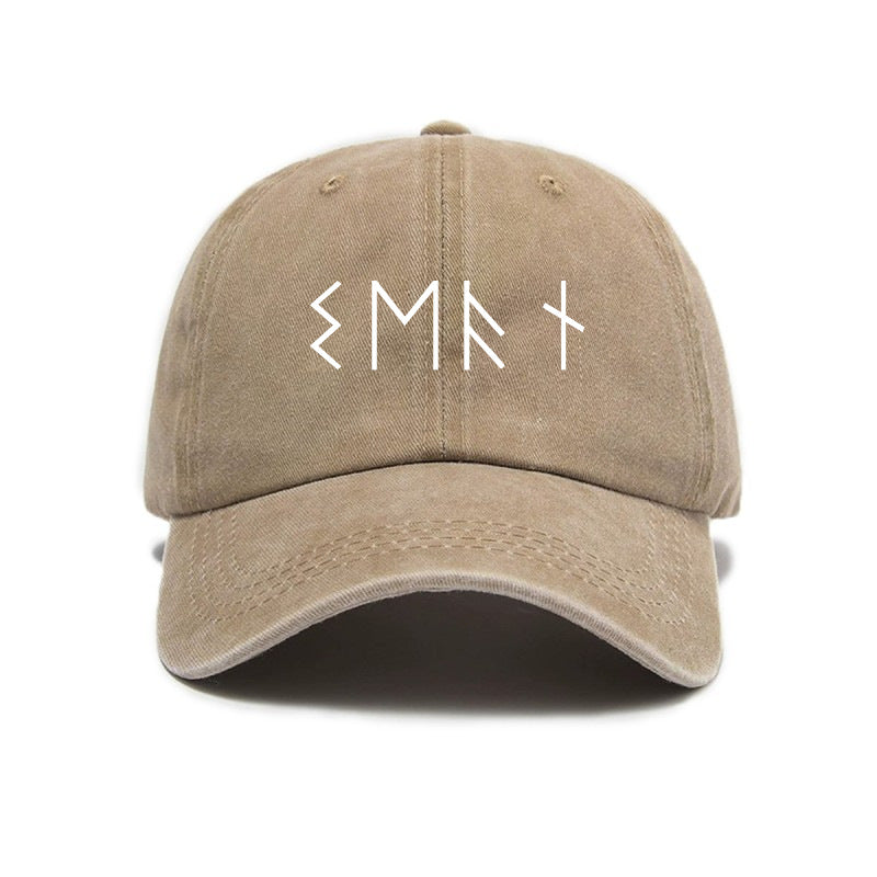 1 Top Water Washed Old Printed Baseball Cap Adult Versatile Easy Letter Popular Retro Printed Water Washed Old Soft Top Sunshade Baseball Cap for Men And Women