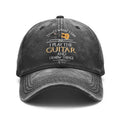 Vintage Washed Baseball Cap, Suitable for Guitarists And Music Lovers, Adjustable Vintage Music-Themed Hat, Printed with The Words "I Play Guitar, I Know a Lot", Unisex Musician Gift, Suitable for Both Men And Women As Casual Wear