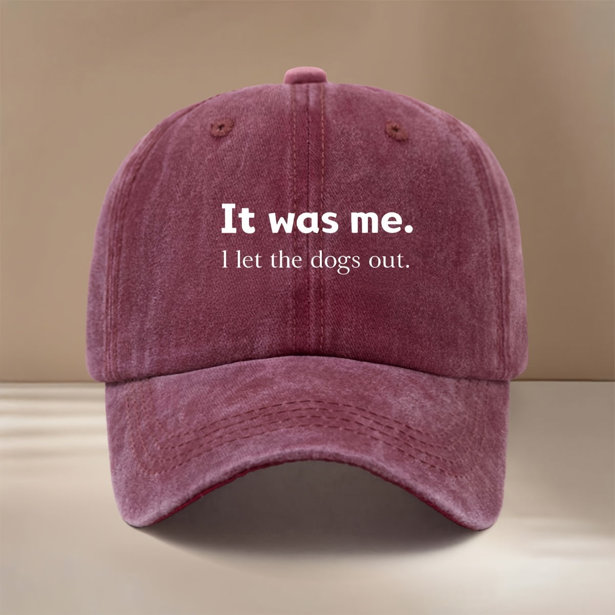 This Is a "IT Was Me." Printed Baseball Cap with a Relaxed, Adjustable Fit. It's a Unisex Hip-hop Hat, a Comfortable and Simple Snapback Cap Suitable for Outdoor Sports, Dinners, and Camping. It's a Lightweight,  Curved-brim Hat That Pairs Well
