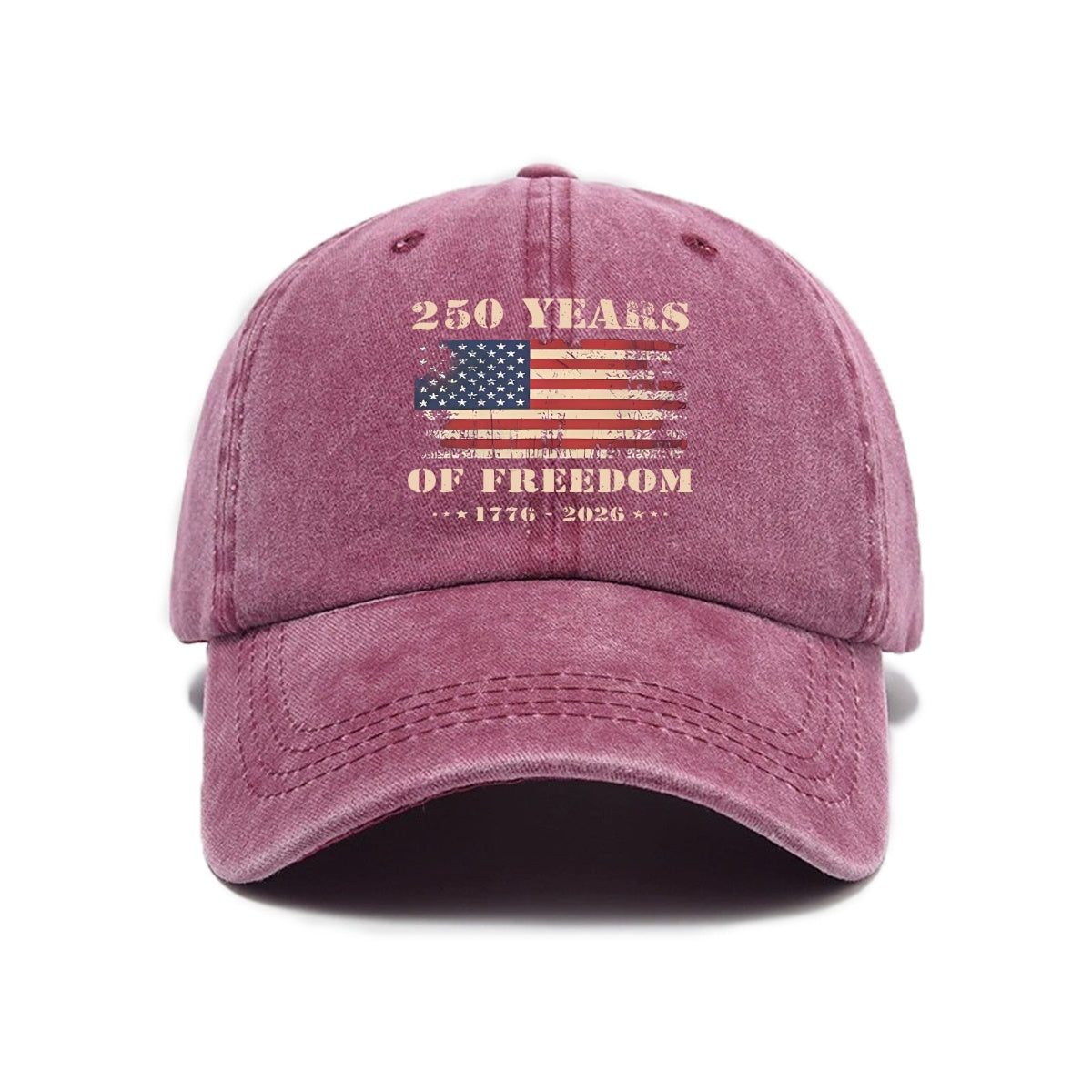 Distressed Print Baseball Cap, Unisex Autumn Winter Casual Sports Snapback Hat