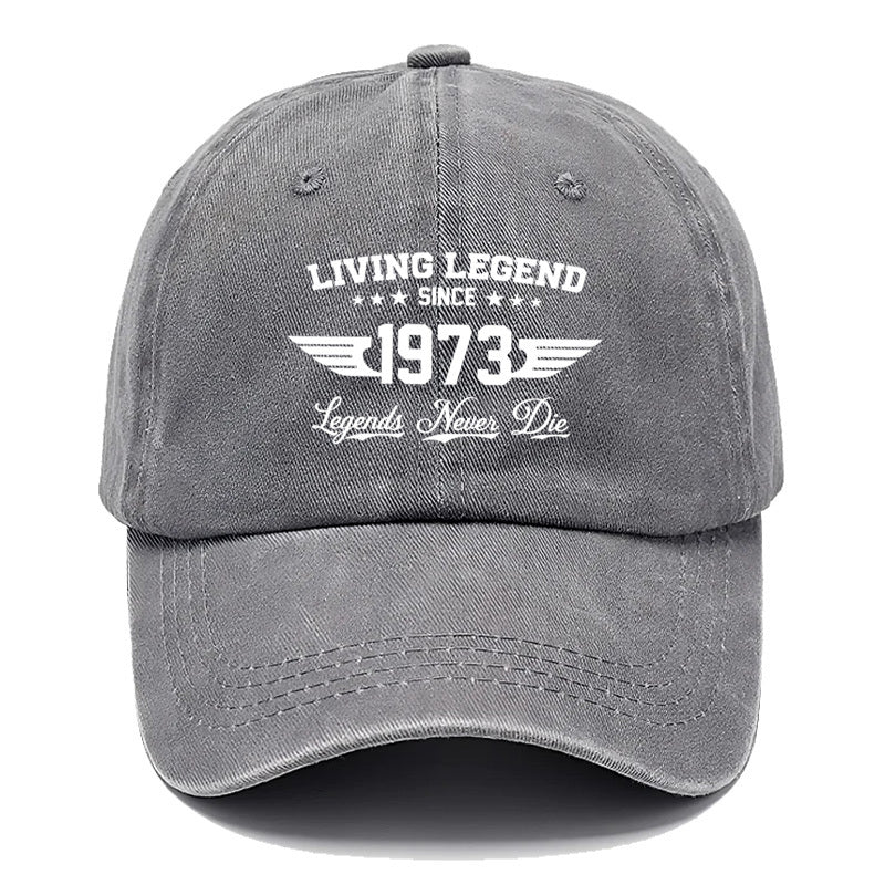 Personalized Casual Baseball Cap, 1973 Fun Text Pattern, Suitable for Everyday Wear, Suitable for Men And Women, Outdoor Sports Duckbill Cap