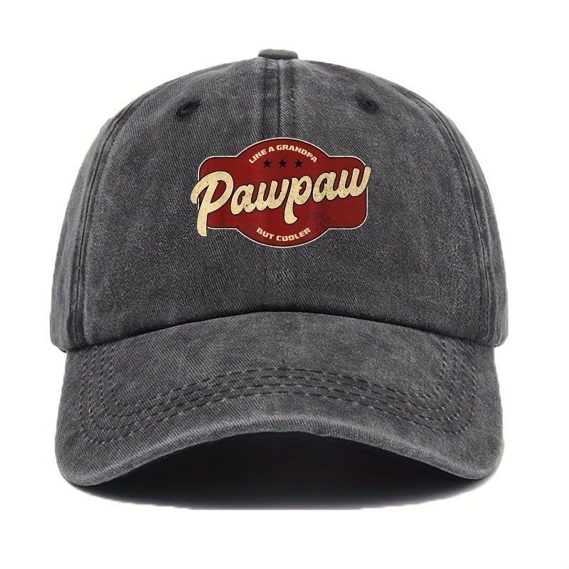 Men's Vintage Baseball Cap with "Cool as Grandpa" Humorous Graphic Print - Adjustable Back-Closure Lightweight Non-Stretch Suitable for Outdoor, Casual, Sports & Casual Attire - Retro Grandpa Design for Leisure Activities