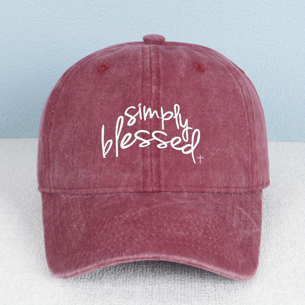 Simple Gospel Print Baseball Cap | Breathable Washed, Adjustable Retro Unisex Street Daily Cap, Lightweight and Comfortable, Multi-Color Choice, Outdoor Headwear, Casual Retro Style, Durable and Wear-Resistant, Hand Wash Care