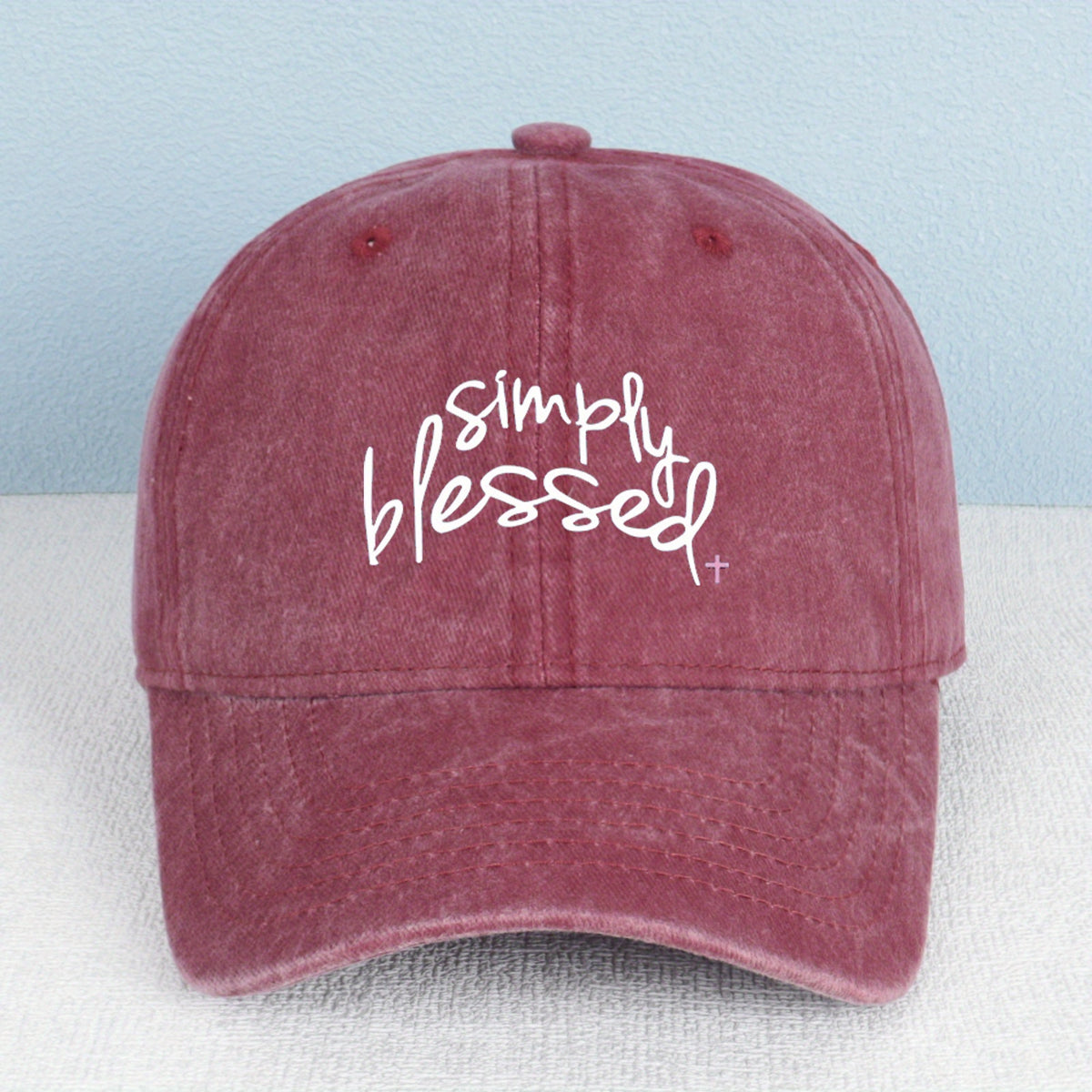 Simple Gospel Print Baseball Cap | Breathable Washed, Adjustable Retro Unisex Street Daily Cap, Lightweight and Comfortable, Multi-Color Choice, Outdoor Headwear, Casual Retro Style, Durable and Wear-Resistant, Hand Wash Care
