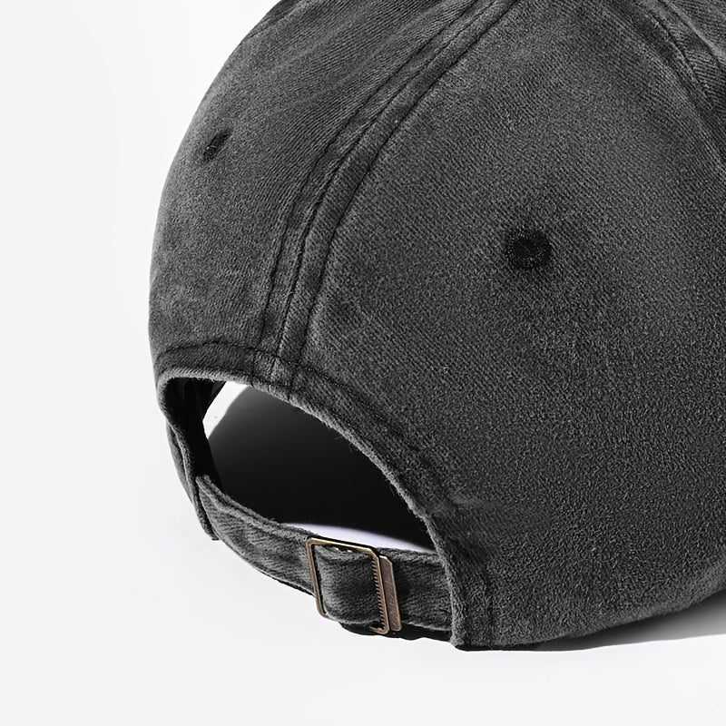 Unisex Bee Animal Print Washed Vintage Baseball Cap, Fashionable Sun Outdoor Hat for Men and Women, Adjustable Fit Trucker Hat Suitable for All Seasons and Daily Wear
