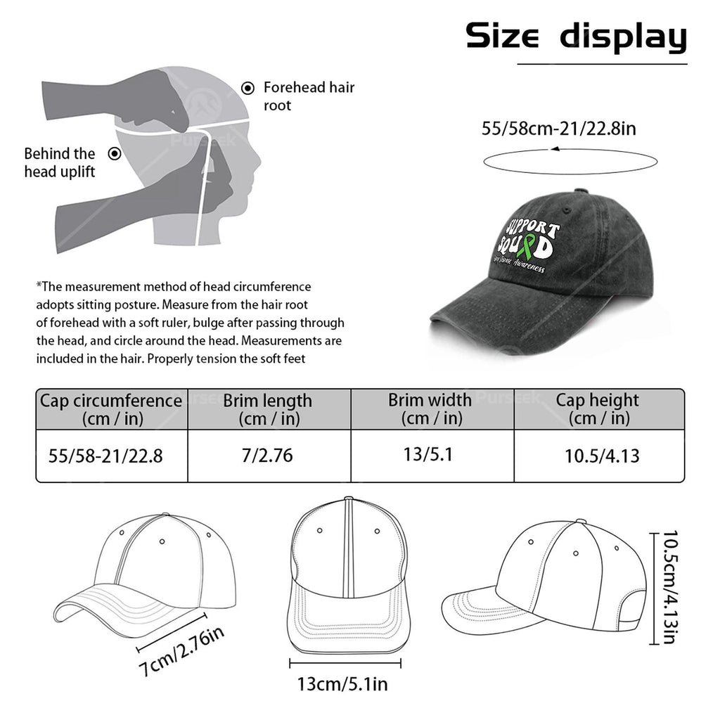 Unisex Baseball with a Green Ribbon for Kidney Disease Awareness Support