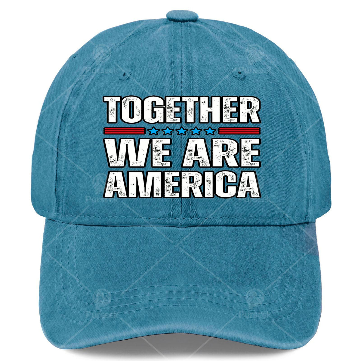 Together We Are America US Flag Vintage Baseball Hat Unisex Funny Washed