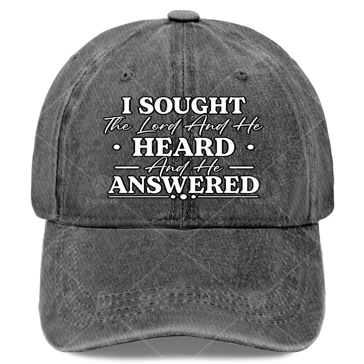 I Sought The Lord and He Heard and He Answered Christian God Baseball Hat