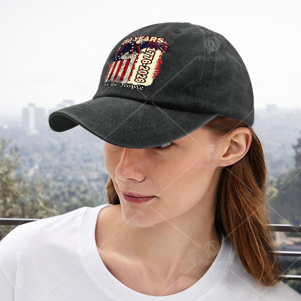 Unisex Vintage American 250th Anniversary Baseball Jacket & Historical Top Hat - Lightweight Full-Print Suitable for 1776 Independence Day, 250 Years of History Commemorative Outfit, Machine Washable for 4th of Gifts and Casual Wear