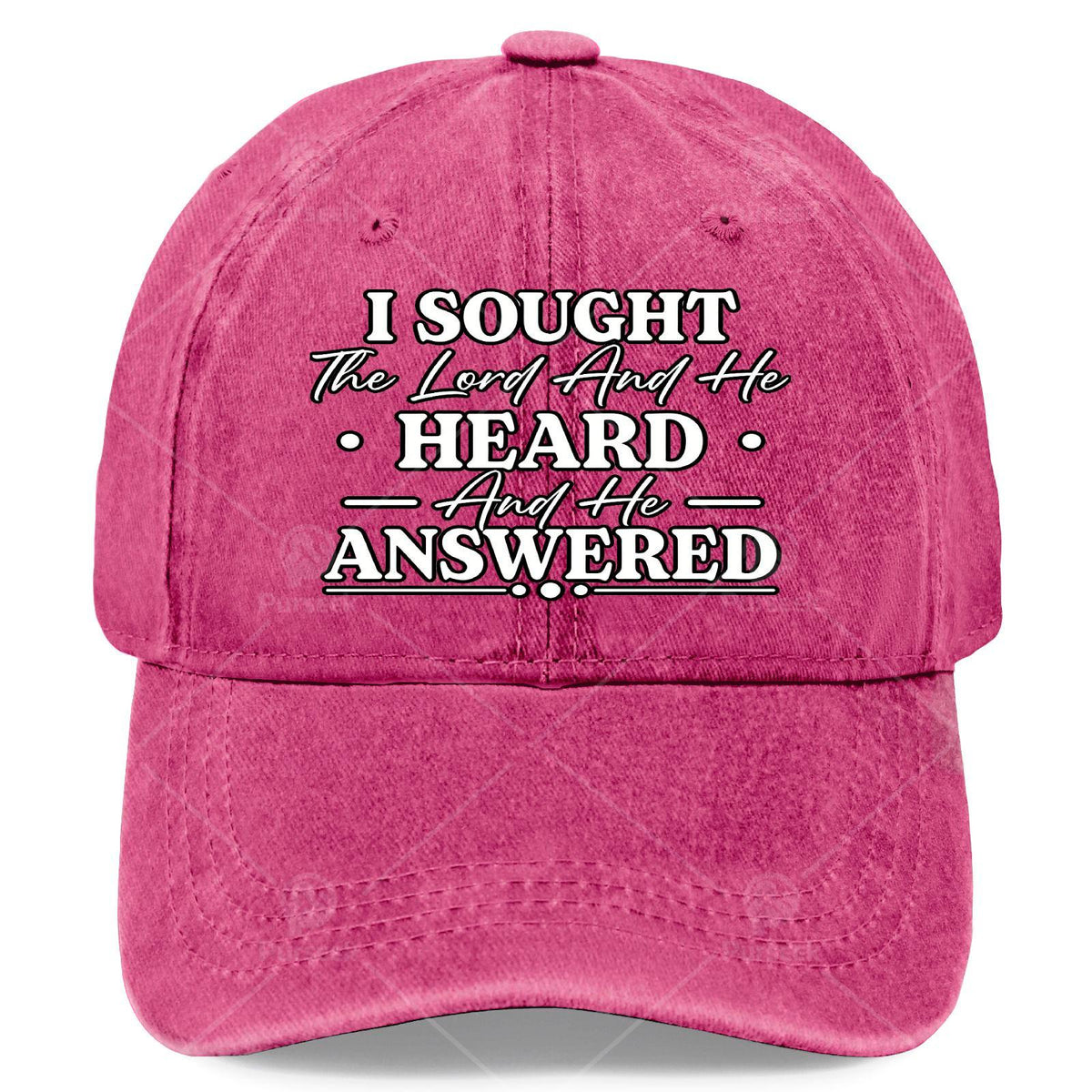 I Sought The Lord and He Heard and He Answered Christian God Baseball Hat