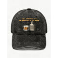 Vintage Whiskey Quote Hat for Men Women Casual Street Style Distressed Cap Perfect for Anniversary Gift