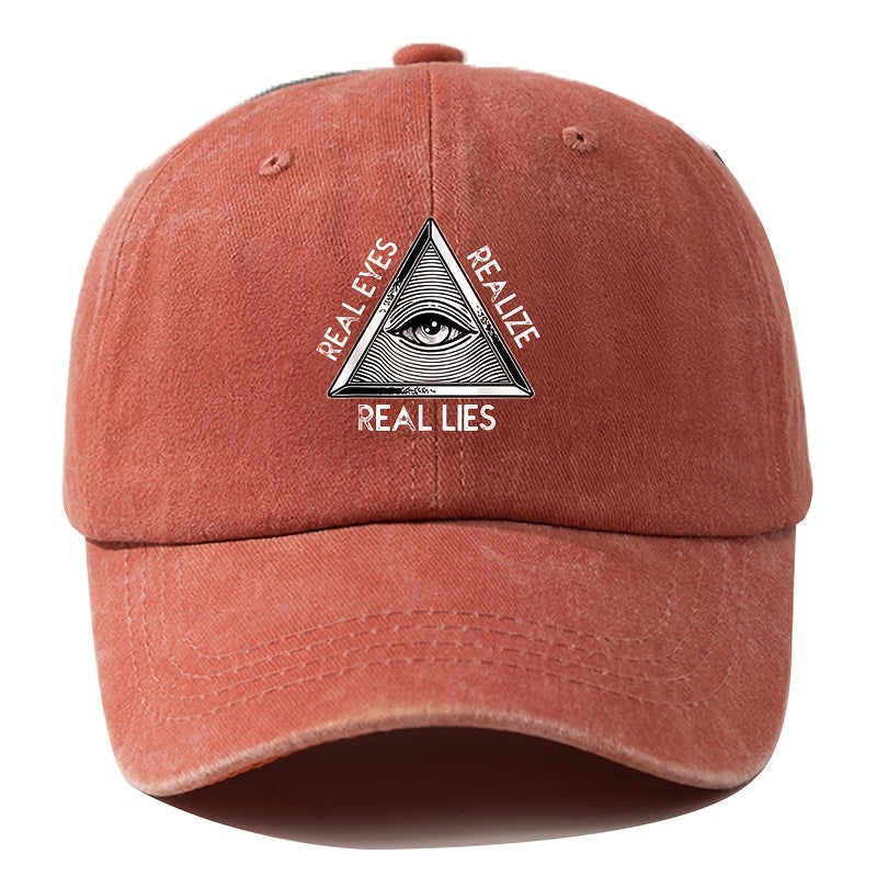 A Men'S Baseball Cap with Cartoon Print, Adjustable, Fashionable And Versatile, Suitable for Outdoor Camping, Hiking, Fishing