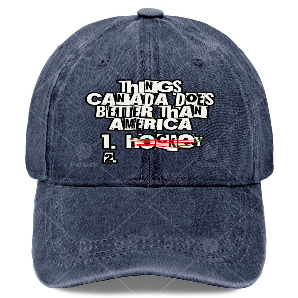 Canada-Themed Vintage Baseball Cap Suitable for Christmas, Games & 4th of - Unisex Adjustable Hat with Canadian Symbols, Machine Washable for Events, Casual Attire & for Competitions - Canadian Pride Gift for Men and Women