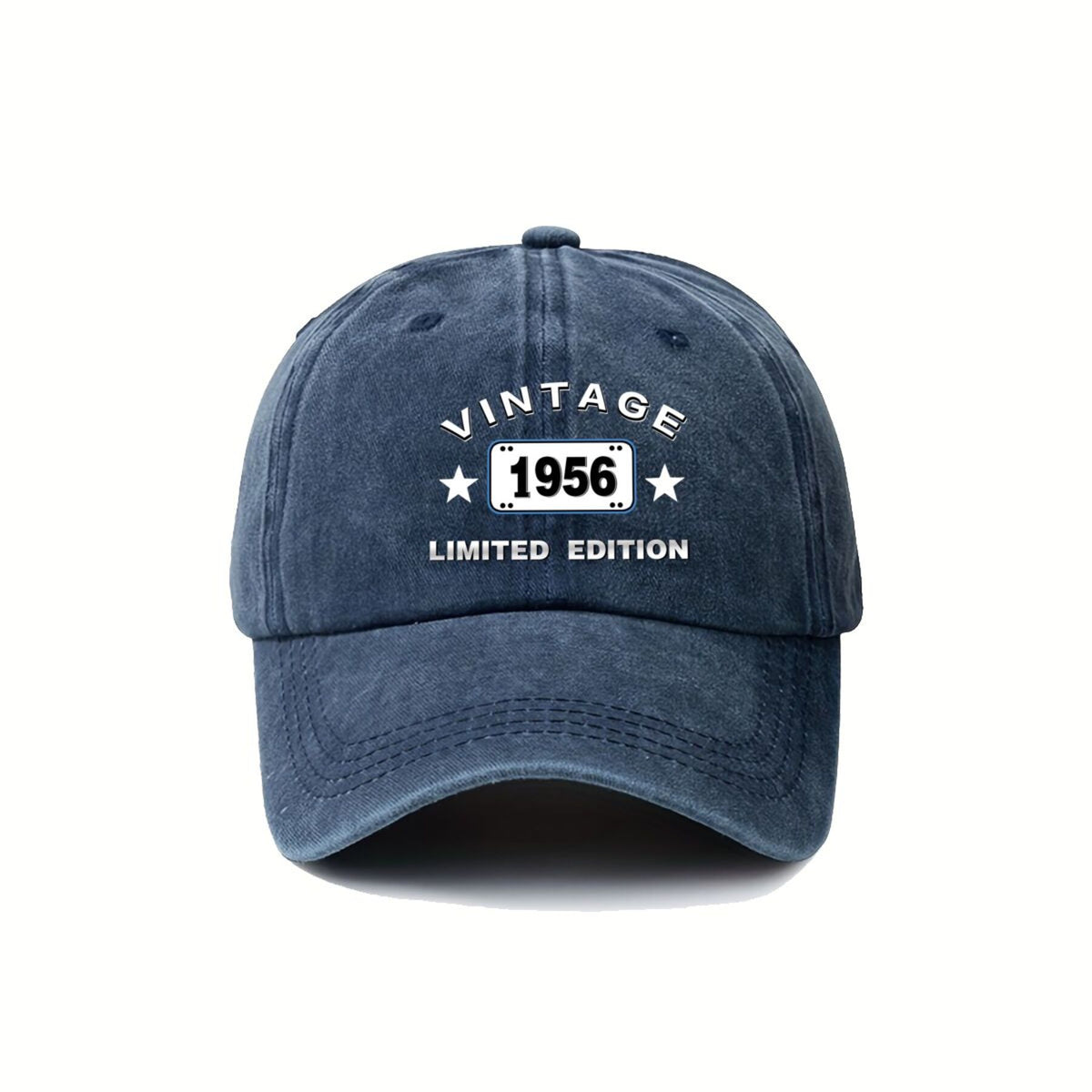 Vintage 1956 Lid Edition Design, Celebrating an Aesthetic And Its Timeless Appeal. American Retro Washed Distressed Printed Baseball Cap for Men And Women, Spring And Autumn Outdoor Sun Hat, Personalized Trendy Hip-Hop Duckbill Cap