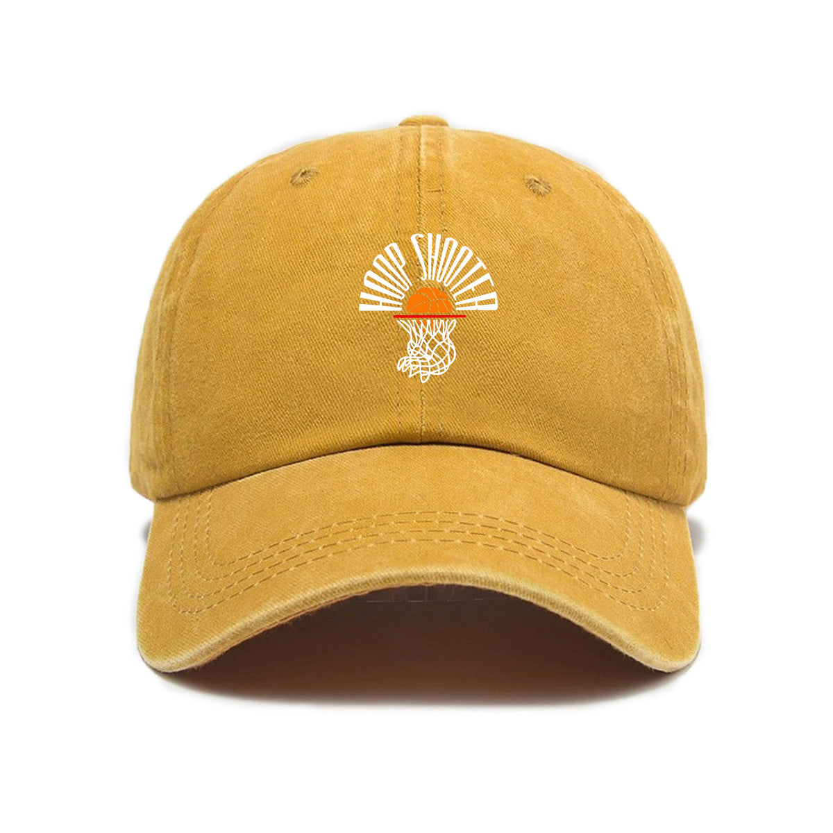1 Washed Distressed Printed Baseball Cap, Adult Simple Vintage Sun Baseball Cap, Unisex Versatile Washed Distressed Cartoon Print Soft Top Baseball Cap