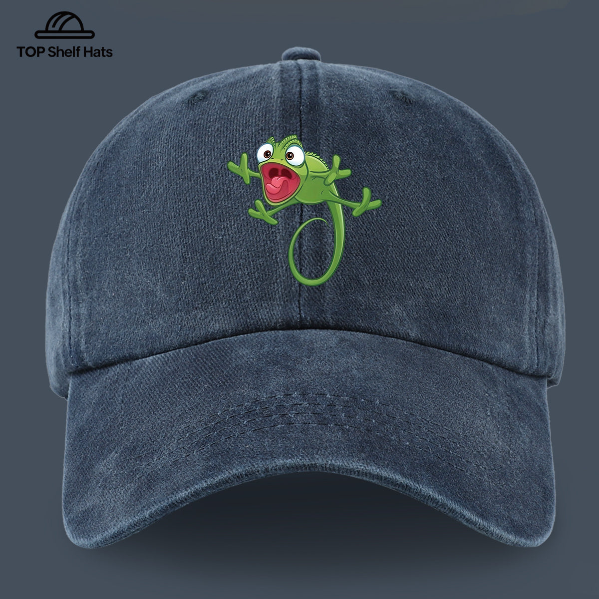 1pc Fun Cartoon Chameleon Pattern Printed Baseball Cap, Lightweight, Comfortable, and Breathable, Adjustable Size, An Excellent Valentine's Day Gift for Your Partner, Unisex Outdoor Wear and Casual Apparel Accessory, Mom and Dad's Beach Vacation
