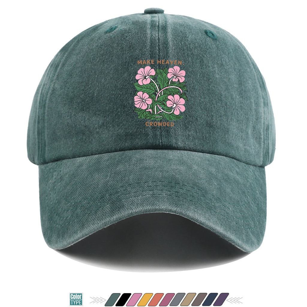1pc 1pcs Floral Print Baseball Cap Suitable for Men & Women, Adjustable Duckbill Hat with Duckbill Visor, Breathable Sun Hat for Outdoor Travel, Casual Gift for Daily Outfits, Picnics, Birthdays - Trendy Present for Friends (Unisex)